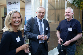 Olena Solska (Q Securities), Piotr Zaczek (Q Securities), Declan O’hannrachain  Luxembourg-Poland Chamber of Commerce