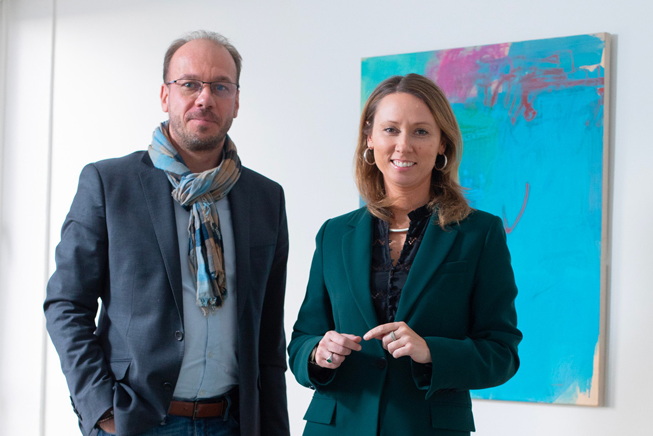 Gwladys Costant et Nicolas Hurlin, de la Federation for Recruitment, Search & Selection (fr2s) évoquent les enjeux de la diversité et de l’inclusion. (Photo: Matic Zorman/Maison Moderne)