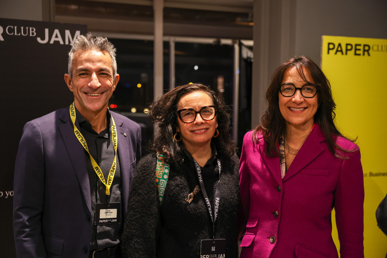José Campinho (Paperjam), Adília Martins de Carvalho (Centre culturel portugais – Camões) et Paula Vicente (Ambassade du Portugal). (Photo: Studion Photography)