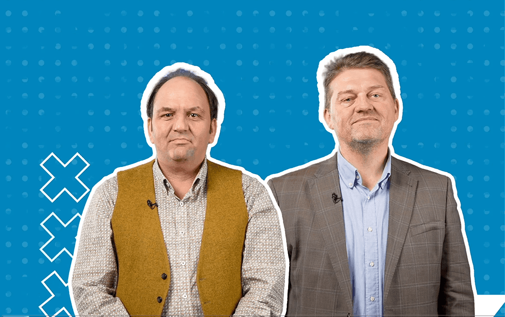 Patrick Harpes, Chargé de Projet Digitalisation au CHEM et Glenn Van Bost, Chef de projet 5G chez POST Technologies. (Image: Olivier Minaire)