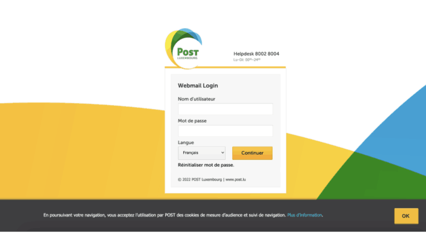 The Webmail Login page for @pt.lu pages is another trap for phishing victims. Cyberforce Post