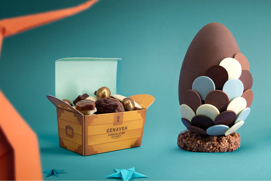 Deux créations phares de la collection: le trésors de Pâques et le trésor des abysses. (Photo: Mycontentstudio)