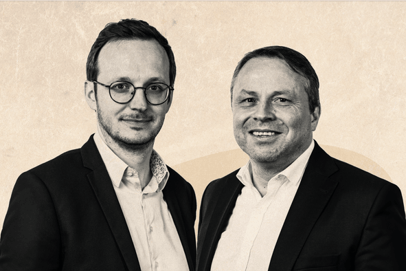 Gauthier Baudoin, Operations Manager chez Vinçotte Luxembourg & Mike van Kauvenbergh, directeur chez Deveco. (Photo: Crossfire pour Maison Moderne)
