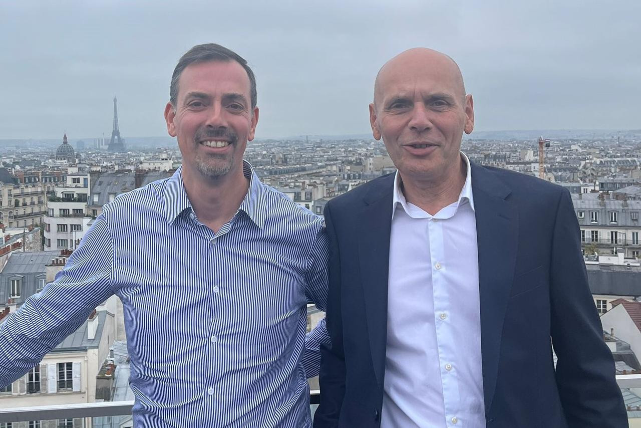 Frédéric Keiffer, managing director of PPI-Group (left), and Philippe Mazzichi, managing director of Alliances Informatique de Gestion, have sealed their strategic partnership, combining their expertise to support the digital transformation of businesses. Photo: Isabelle Mazzichi