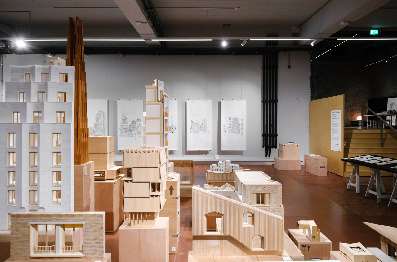 L’exposition offre une plongée dans la pratique architecturale de Jean-Christophe Quinton.  (Photo: Pancake! Photographie)