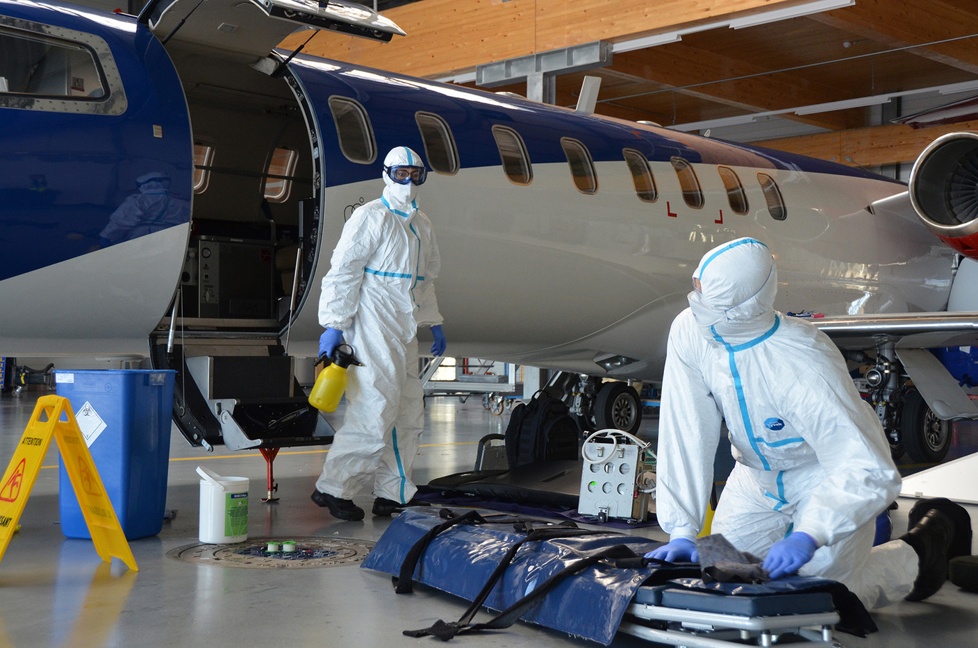 Un équipage qui dispose d’un matériel adapté à ces circonstances extrêmes. Luxembourg Air Rescue