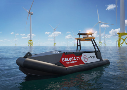 Le Beluga 01 sera le premier navire autonome du groupe Jan De Nul. Battant pavillon luxembourgeois, ce nouvel outil à 500.000 euros est dédié aux chantiers des parcs éoliens en mer. (Photo: Jan De Nul)