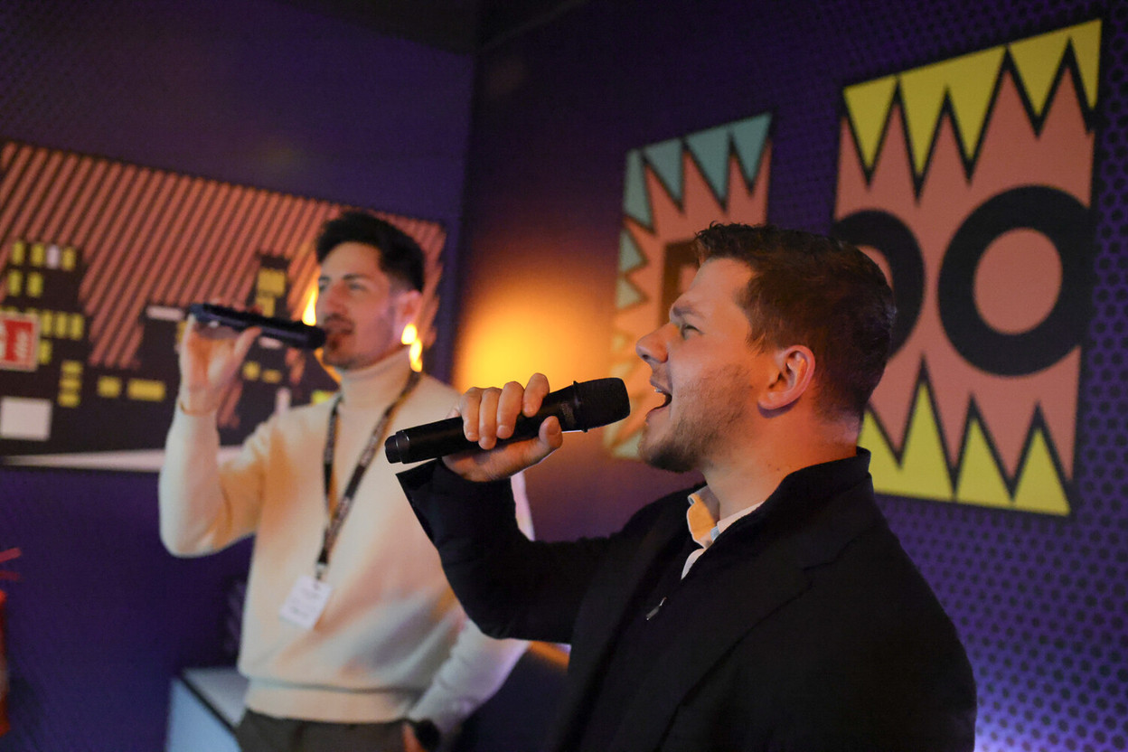 Audric Odrian (Good Vibes Events & Communications) et Valentin Morello (Paperjam). (Photo: Alan Pompas)