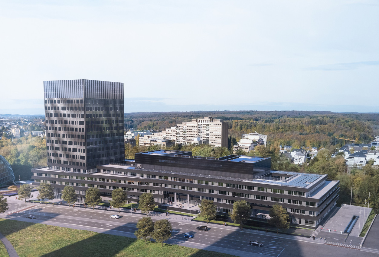 Le futur bâtiment de la BEI regroupera 1.500 postes de travail. (Photo: Guy Wolff/Maison Moderne)