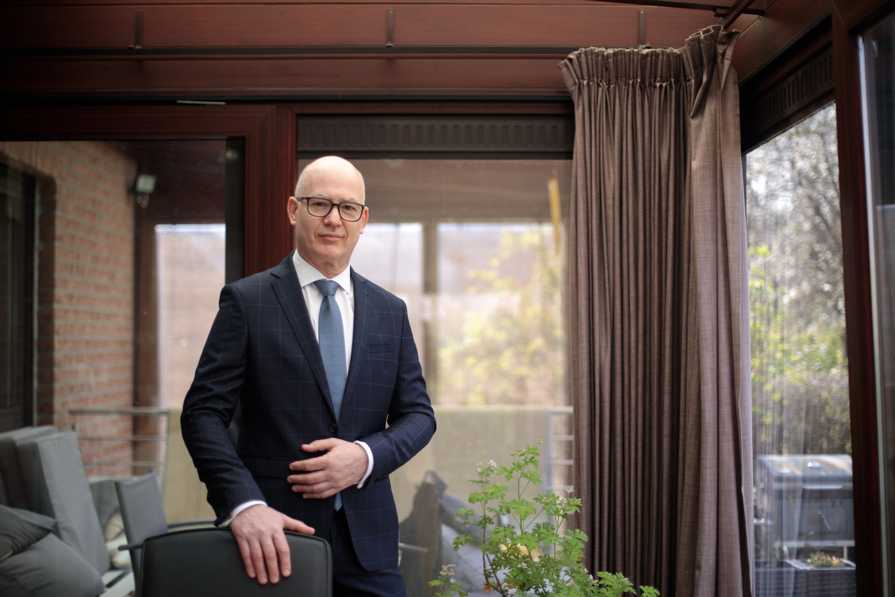 Delano met with Luc Neuberg, president of the Luxembourg Association for Risk Management (Alrim), on the eve of the European Risk Management Conference to be co-hosted by Association of the Luxembourg Fund Industry on Wednesday. Photo: Matic Zorman / Maison Moderne