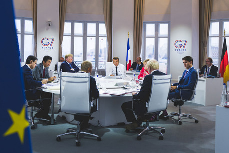 Le G7 va débloquer une aide d’urgence de 20 millions de dollars (17,9 millions d’euros) pour l’Amazonie. (Photo: G7 / Élysée)