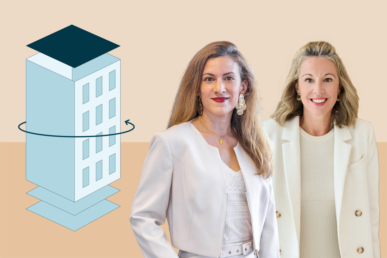 Emna Rekik, Country lead de JLL Luxembourg, et Amandine Chizelle, Country lead JLL Belux. Paperjam Studio