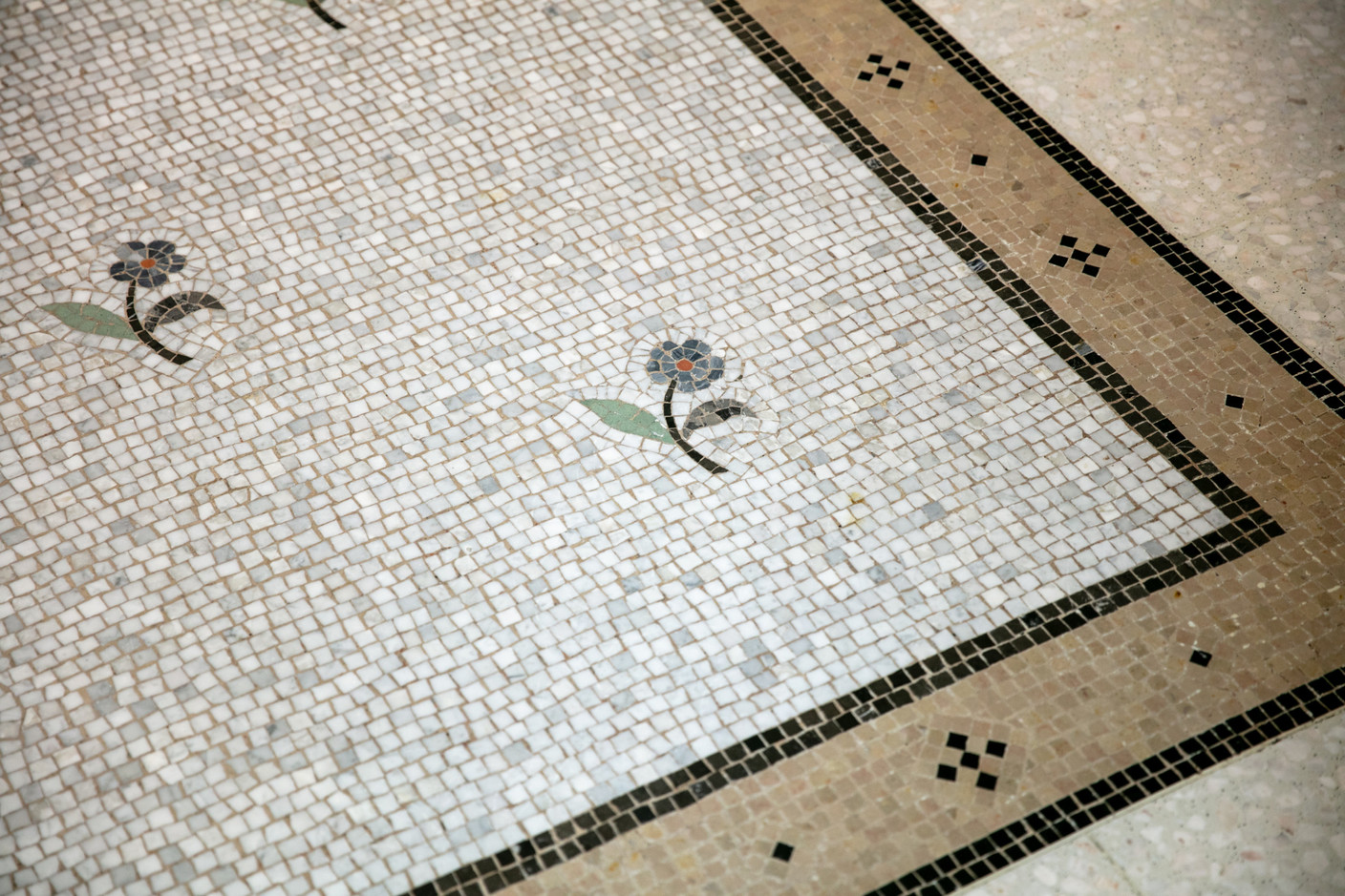 Detail of the floor tiles Romain Gamba / Maison Moderne
