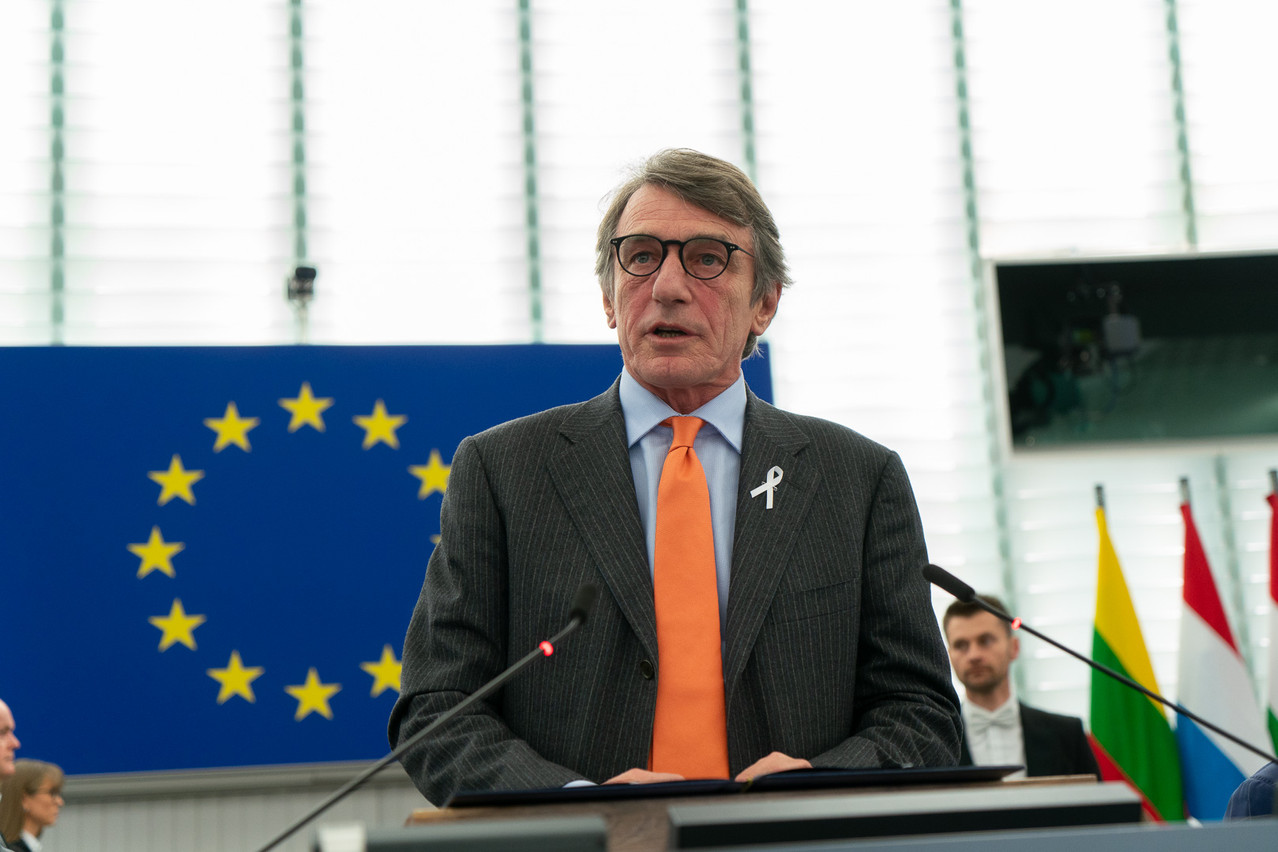 David Sassoli respecte une quarantaine de 14 jours, par mesure de précaution.  (Photo: Parlement européen)