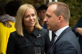 Taina Bofferding (Ministre de l'Intérieur) et Paul Konsbruck (Chef de cabinet du Premier ministre) ((Photo: Anthony Dehez))