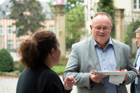 À droite, Romain Schneider (Ministre de la Sécurité sociale) ((Photo: Anthony Dehez))