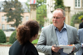 À droite, Romain Schneider (Ministre de la Sécurité sociale) ((Photo: Anthony Dehez))