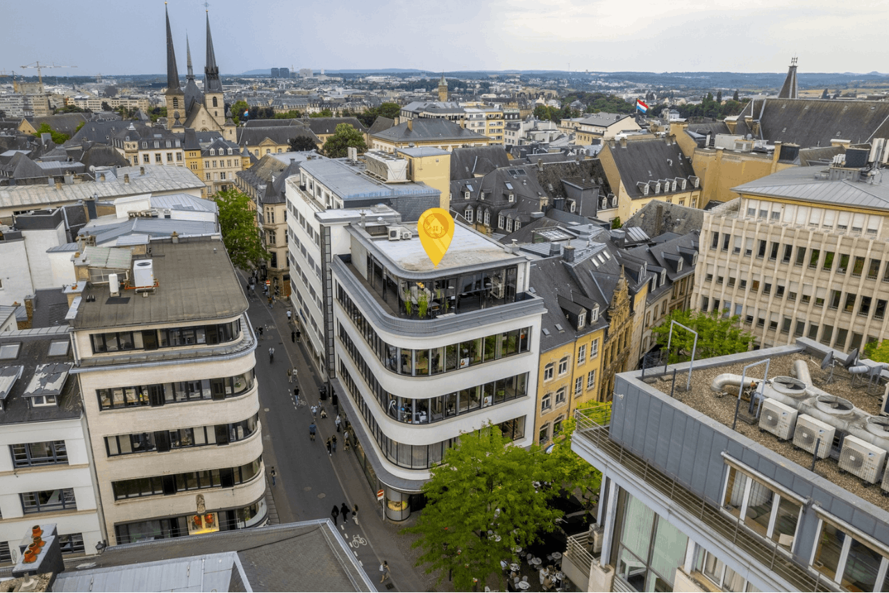 Prestigious property complex located between Grand-Rue and Rue du Fossé. Photo: Elle Real Estate