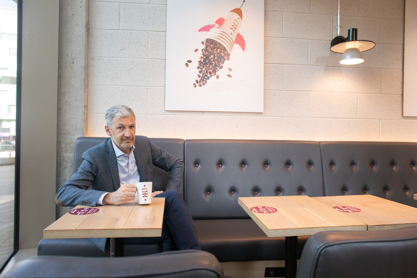 Stéphane Klein, Managing Director de Pret Europe, ambitionne d’abord de fidéliser sa clientèle avant d’envisager d’autres implantations au Luxembourg. (Photo: Matic Zorman/Maison Moderne)