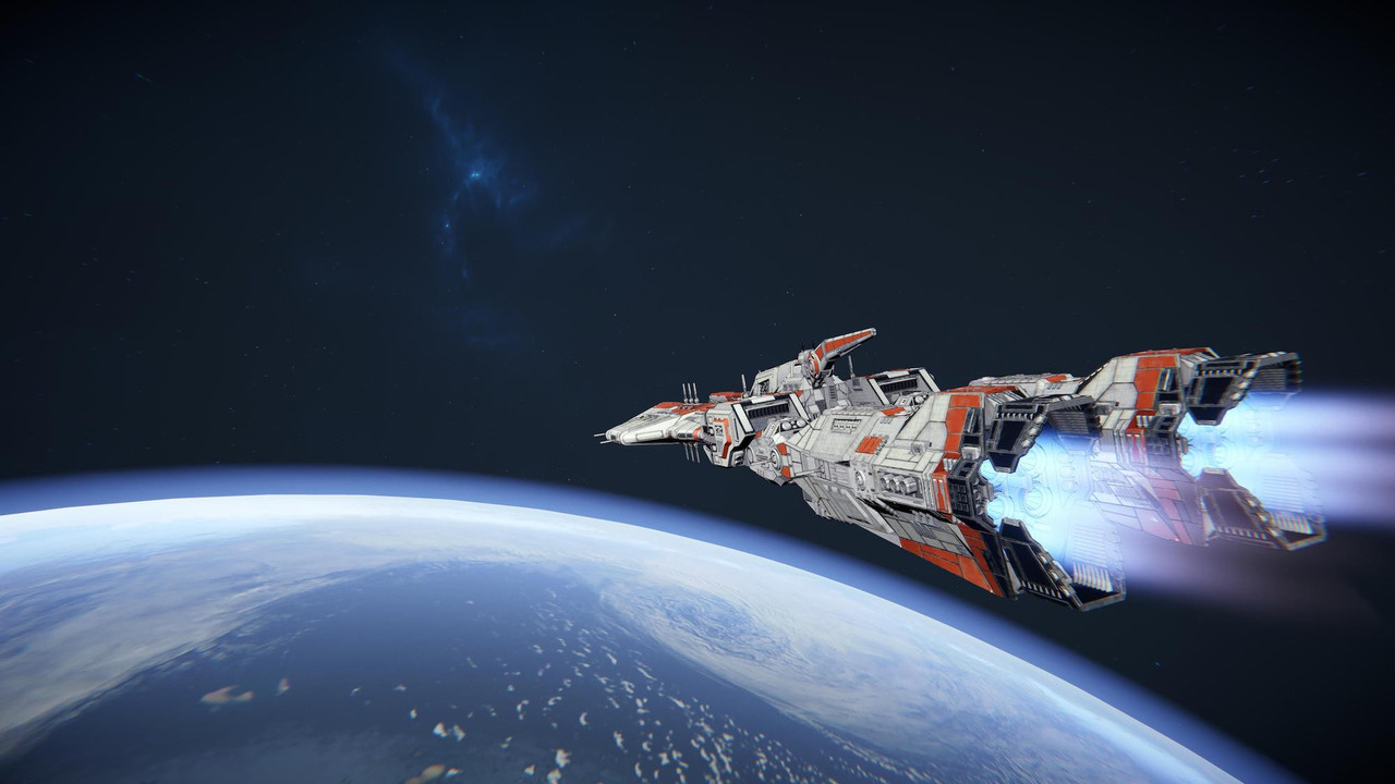 Une des esquisses des futurs vaisseaux de la Force, l’United Sol Federation Combined Fleet, est opposée à des extraterrestres exterminateurs d’humains, les Atrox. (Photo: Pixelmatic)