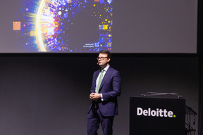 Justin Morel de Westgaver spoke on business growth at Deloitte Luxembourg's Banking 360 conference on 24 January 2023. Romain Gamba/Maison Moderne