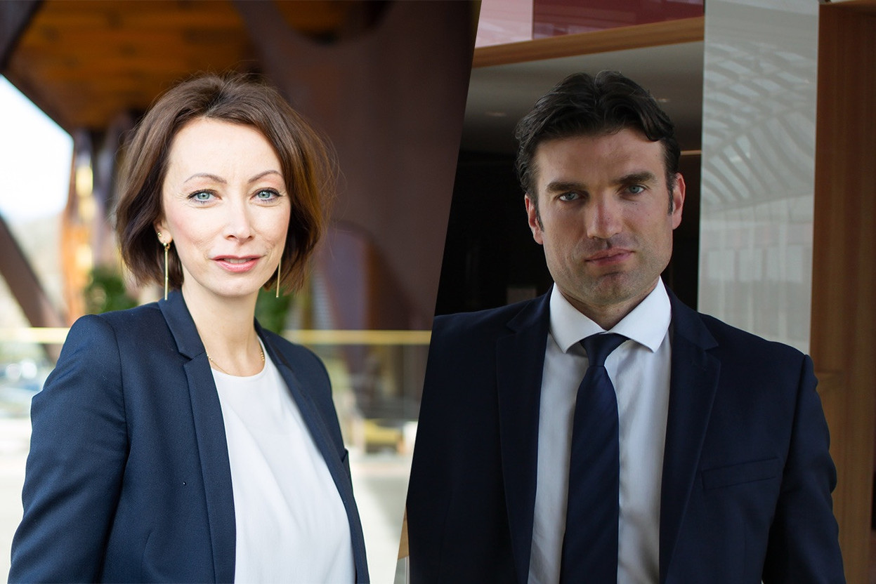 Valeria Merkel, asset management partner at KPMG Luxembourg, and Vincent Remy, private debt leader at EY Luxembourg, share their thoughts on trends in the private debt fund market. Photos: KPMG & EY; montage: Maison Moderne