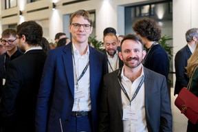 Emmanuel Lamaud (Hogan Lovells) and Lev Yuriditsky (SQOPE) at the “Emerging Trends in Private Equity” roundtable, held at Deloitte, 5 March 2025. Photo: Pancake! Photographie / Studion Photography