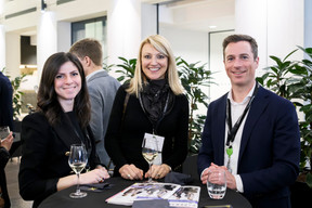 Matilde Micieli, Fanny Rampont and Louis Lamotte (JTC Global AIFM Solutions S.A.) at the “Emerging Trends in Private Equity” roundtable, held at Deloitte, 5 March 2025, Photo: Pancake! Photographie / Studion Photography