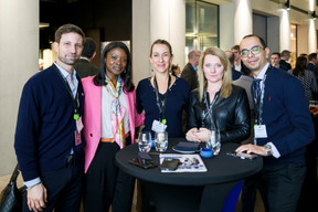 Loïc Choquet (Aztec Group), Aïssata Coulibaly (Deloitte), Candida Nedog (Aztec Group), Sophie Vanesse (Deloitte) and Mehdi Boutaib (Aztec Group) at the “Emerging Trends in Private Equity” roundtable, held at Deloitte, 5 March 2025. Photo: Pancake! Photographie / Studion Photography