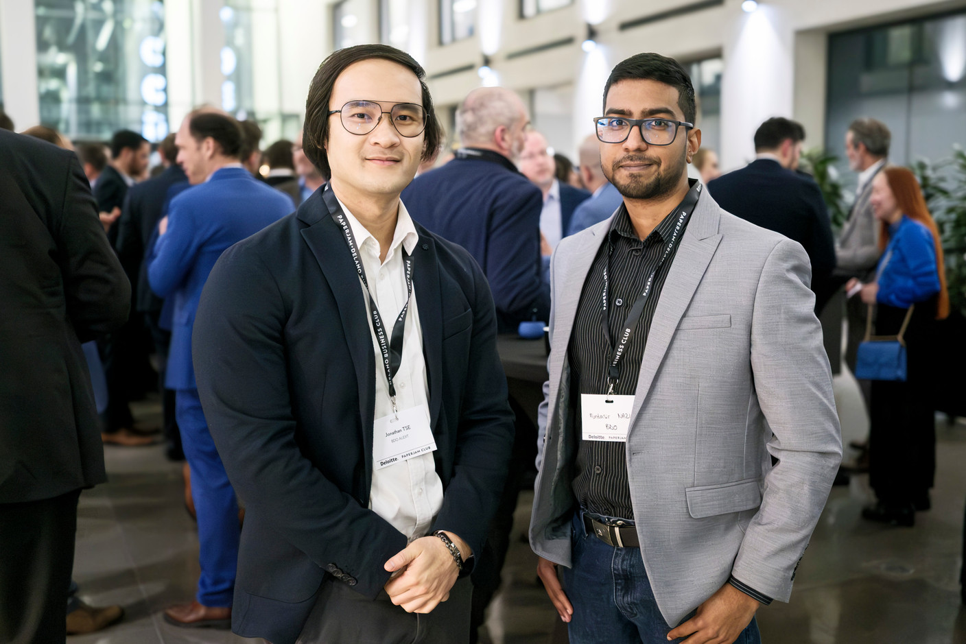 Jonathan Tse and Muntasir Nazir (BDO Audit) at the “Emerging Trends in Private Equity” roundtable, held at Deloitte, 5 March 2025. Photo: Pancake! Photographie / Studion Photography