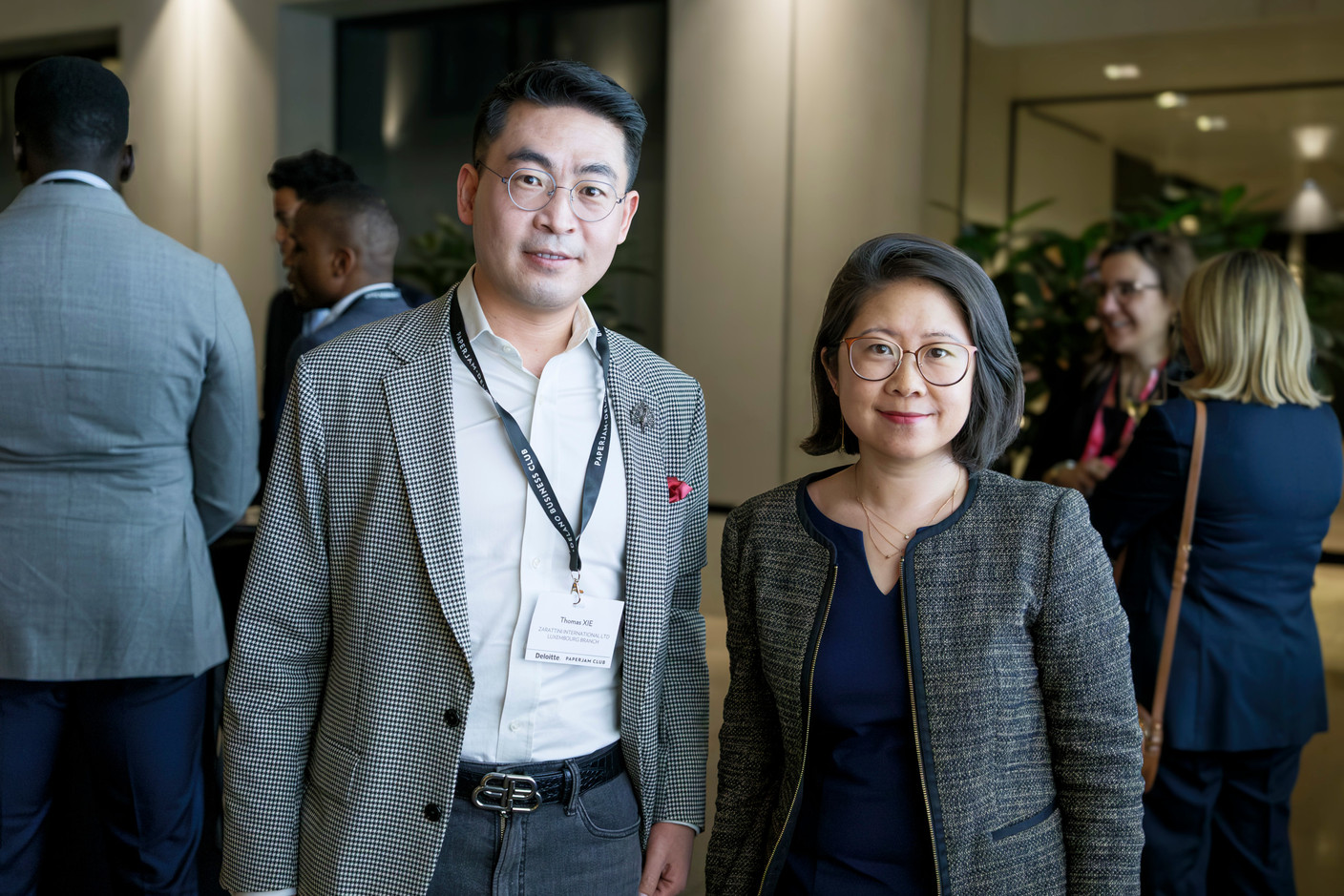 Thomas Xie (Zarattini International) and Miao Wang (A&O Shearman) at the “Emerging Trends in Private Equity” roundtable, held at Deloitte, 5 March 2025. Photo: Pancake! Photographie / Studion Photography