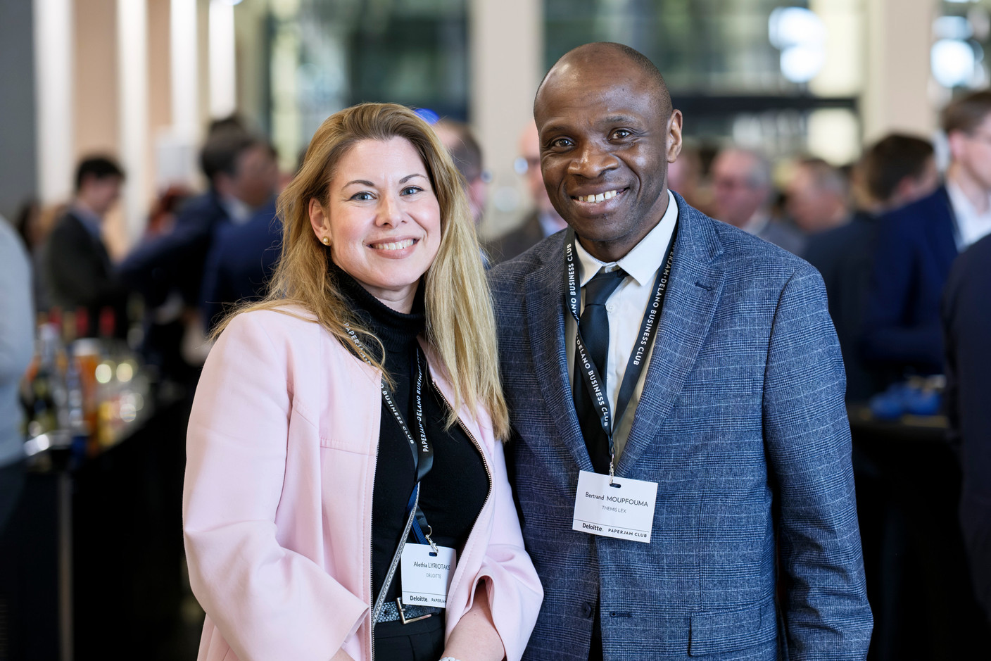 Alethia Lyriotakis (Deloitte) and Bertrand Moupfouma (Themis Lex) at the “Emerging Trends in Private Equity” roundtable, held at Deloitte, 5 March 2025. Photo: Pancake! Photographie / Studion Photography