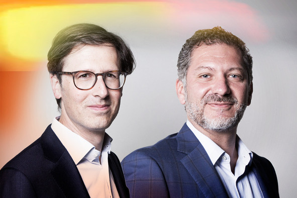 Augustin De Longeaux (à gauche), partner – Investment Funds, et Thierry Somma (à droite), partner – Corporate, M&A, chez Simmons & Simmons. (Photo: Maison Moderne)
