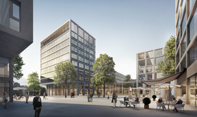 Cité de la Sécurité Sociale, Luxembourg-Gare (Image: BLK2 & A+E)