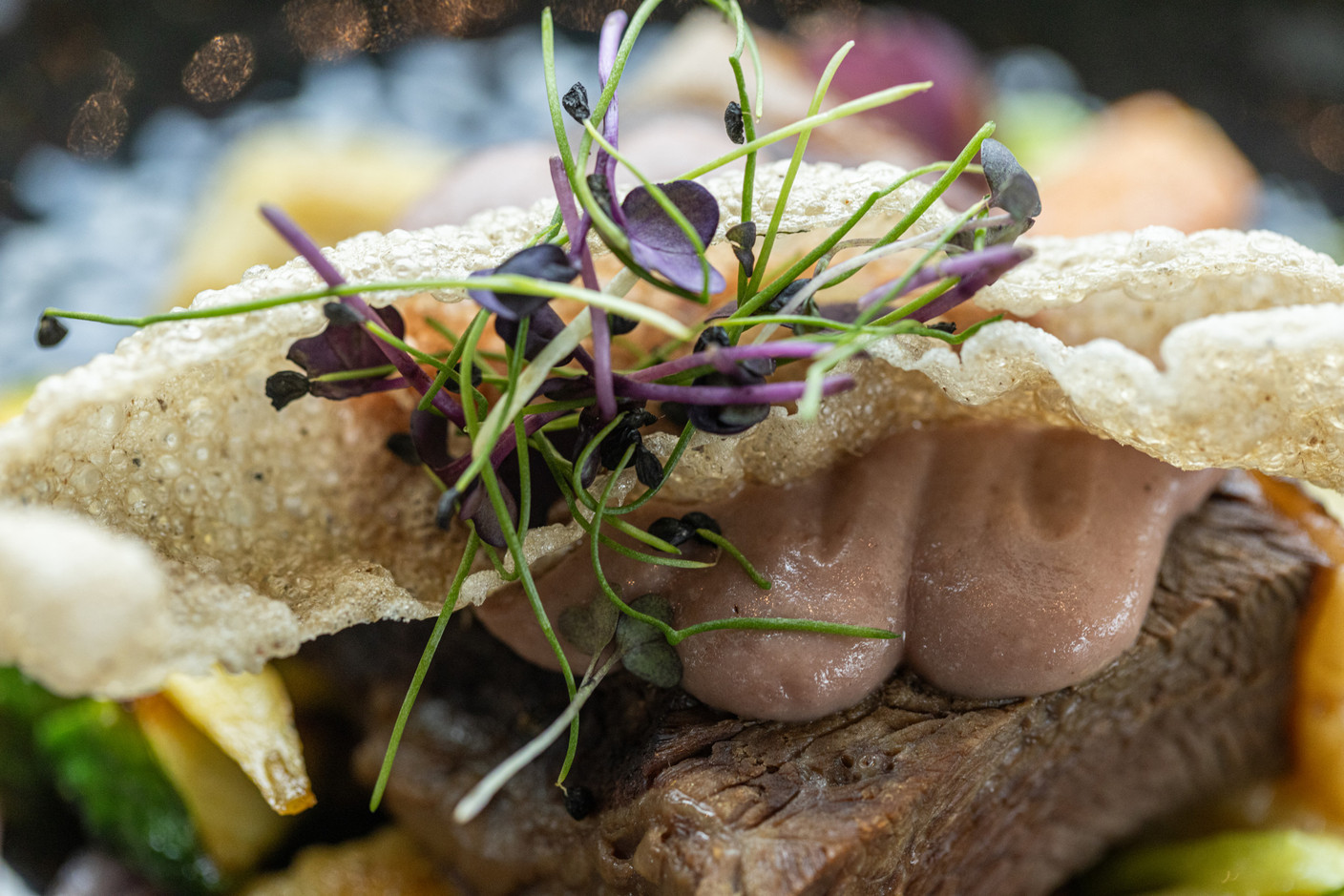 La cuisine du chef Joël Schaeffer nous fait redécouvrir des plats du terroir bien connus de tous, avec des notes provençales et résolument modernes!  Eva Krins (Maison Moderne)