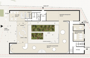 Plan du pavillon (Illustration : Jim Clemes Associates)