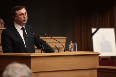 André Bauler défend la méthode progressive choisie par le Luxembourg en matière d’adoption de la blockchain. (Photo: Maison Moderne/Matic Zorman)