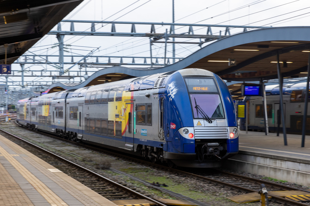 De cinq à six trains en heure de pointe aujourd’hui, le projet de REM permettrait d’en avoir toutes les 7 minutes 30 au départ de Thionville. (Photo: Romain Gamba/Maison Moderne/Archives)