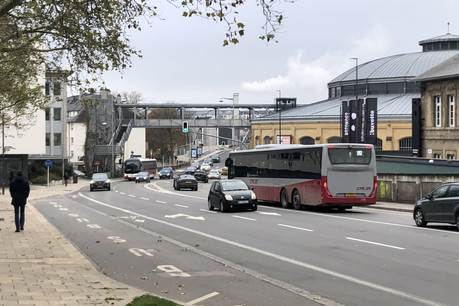 La rocade de Bonnevoie connaît un trafic automobile très important. L’idée d’y installer un tunnel est donc à l’étude. (Photo: Paperjam)