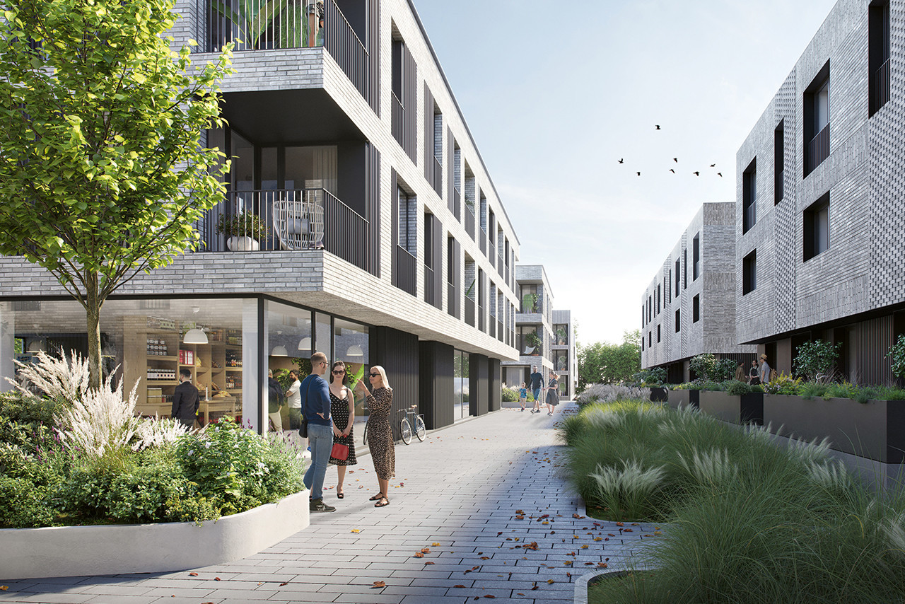  Espace Invest, Metaform Architects, CLE et InCA proposent de construire un quartier sur 12.000 m2 à Sandweiler.  Espace Invest