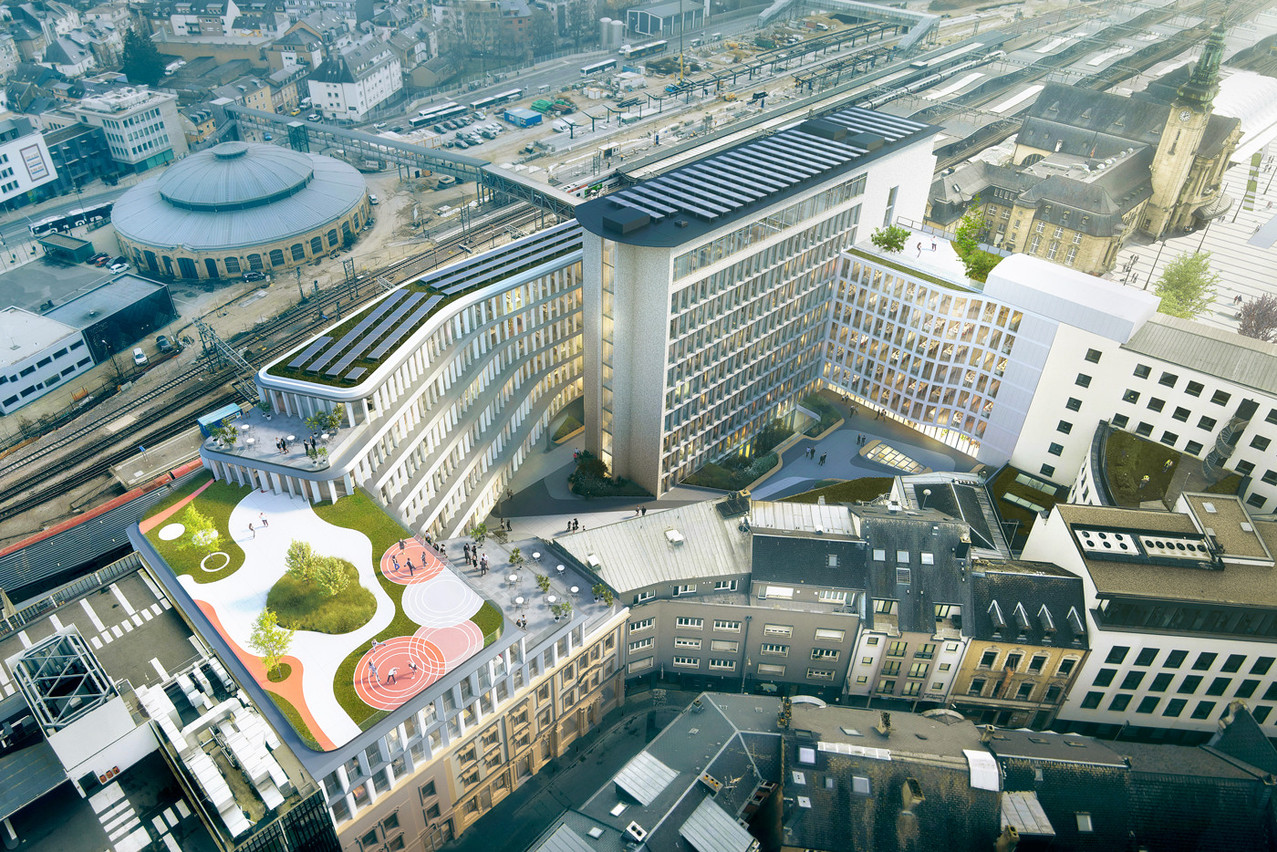 Jusqu’à 1.200 personnes travailleront dans cet ensemble qui préserve le bâtiment historique classé. (Illustration: Metaform Architects)