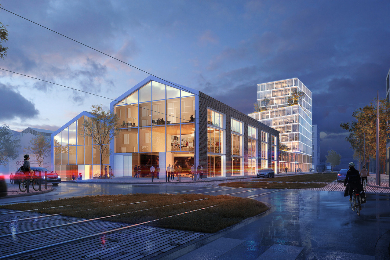 Le nouveau siège de Paul Wurth comprend la réaffectation d’anciennes bâtisses. (Illustration: Metaform Architects)