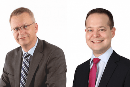 Pierre Kihn, CEO de l’Office Freylinger, et Olivier Laidebeur, directeur du département Marques, dessins et modèles. (Photo: Office Feylinger)