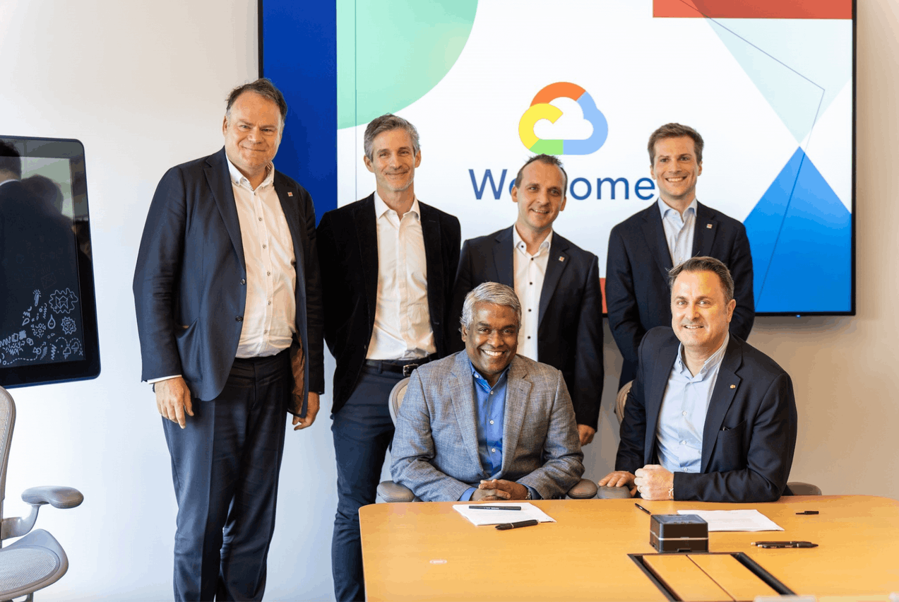 C’est chez Google aux États-Unis que la Belgique et le Luxembourg ont présenté leur partenariat dans le cloud souverain, via Proximus Group et LuxConnect. (Photo: ministère d’État)