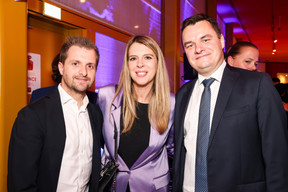 Pauline Starck and Miroslav Cutka (Zurich Eurolife) at the 2023 Finance Awards, which took place on Tuesday 21 November 2023 at Casino 2000 in Mondorf. Photo: Eva Krins and Marie Russillo/Maison Moderne