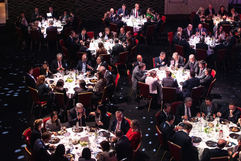 The 2023 Finance Awards, which included a seated dinner and saw 500-some attendees, took place on Tuesday 21 November 2023 at Casino 2000 in Mondorf. Photo: Eva Krins and Marie Russillo/Maison Moderne