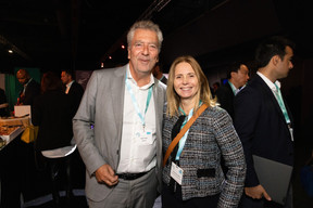 Martin Vogel (Waystone) and Daniela Klasen-Martin (RBS International, Luxembourg branch) at the Alfi private assets conference at Luxexpo The Box, 26 September 2024. Photo: Eva Krins/Maison Moderne