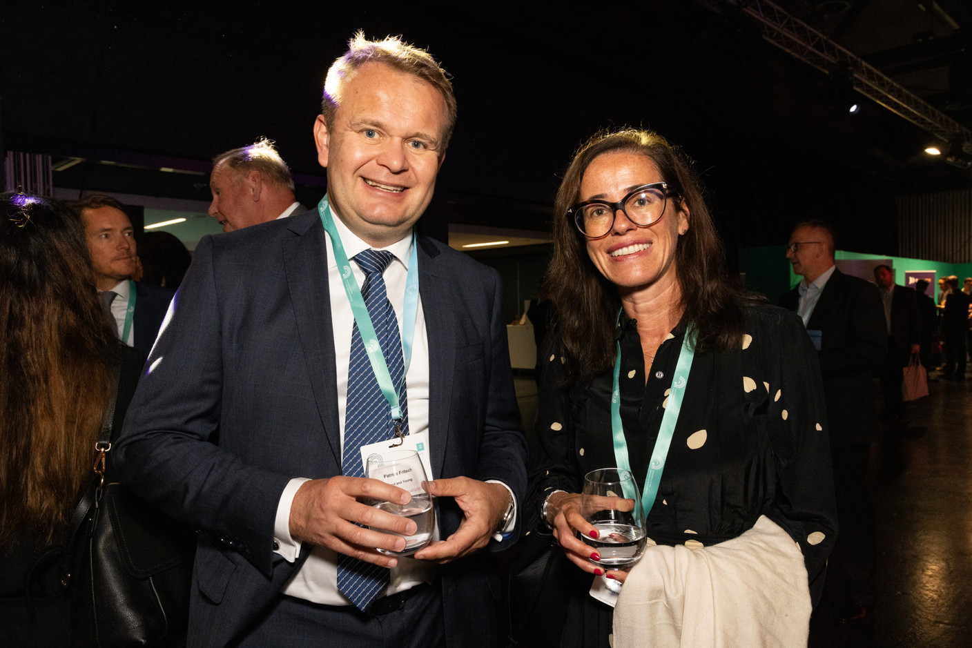 Patrice Fritsch (EY) and Alessia Lorenti (independent governance) at the Alfi private assets conference at Luxexpo The Box, 26 September 2024. Photo: Eva Krins/Maison Moderne