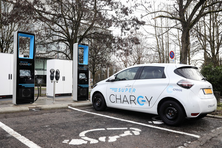 Les bornes SuperChargy commencent leur déploiement, en complément des 500 bornes Chargy en activité au Luxembourg. (Photo: MEA / Sophie Margue)