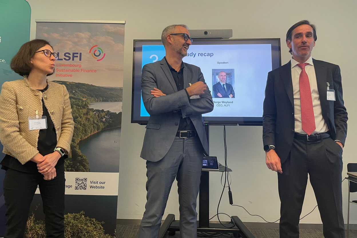 LSFI, ALFI and PWC revealed at a joint press conference on 19 March 2026 that, despite industry efforts and a €151.7bn performance effect, Luxembourg-domiciled sustainable public market funds experienced net outflows of €30.3bn over three years. Photo: Sylvain Barrette